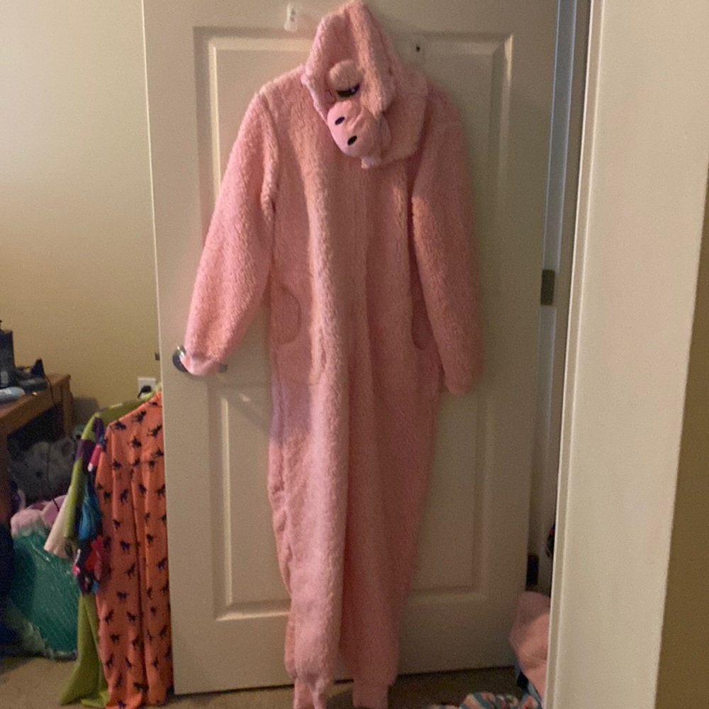 Fuzzy Pig Onesie